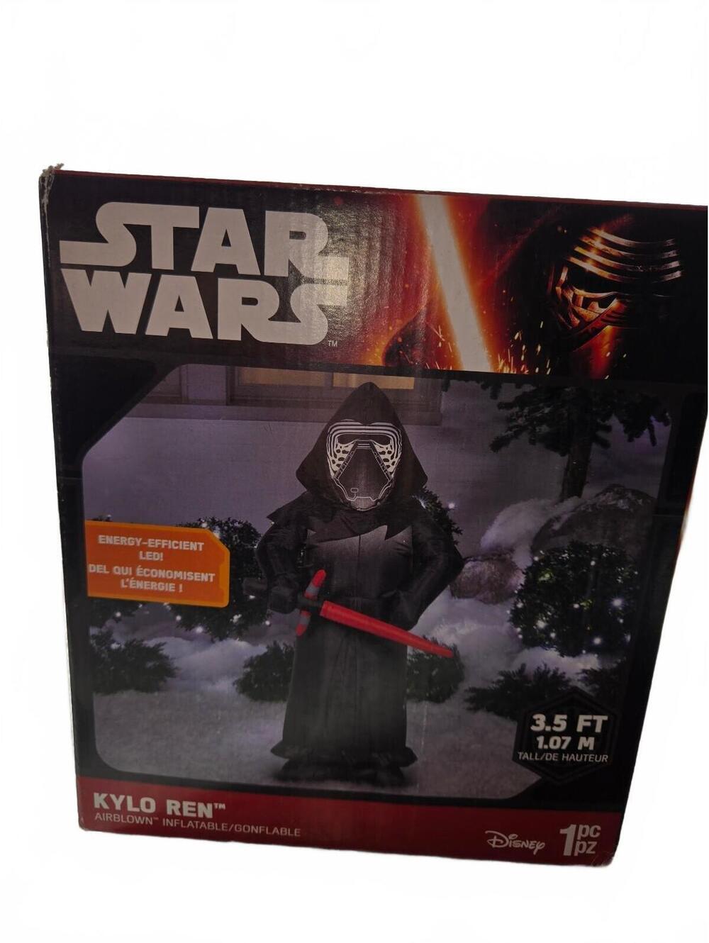 Star Wars Kylo Ren Airblown Inflatable 3.5 Ft Lighted Yard Decor Gemmy Disney